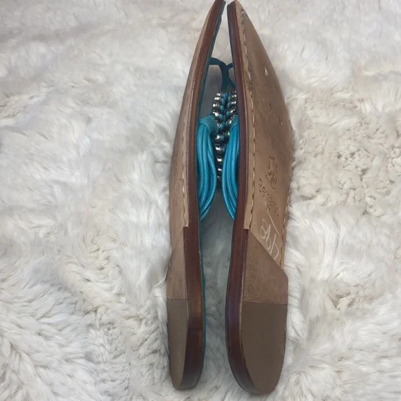 Bernardo Mosaic Leather Flat Sandal 7M - Picture 8 of 10